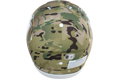 Patrick Mahomes Signed Kansas City Chiefs Full Size Camo Helmet