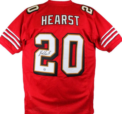 Garrison Hearst Autographed Red Custom Jersey