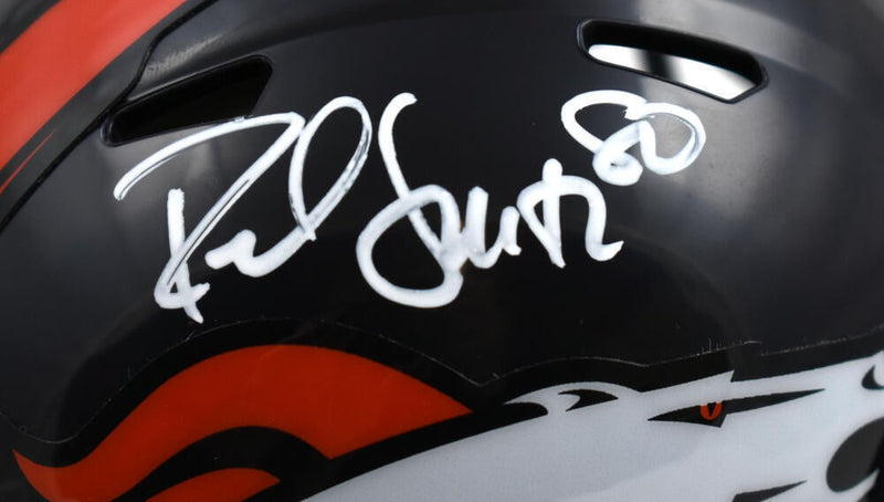 Rod Smith Signed Denver Broncos White Speed Mini Helmet