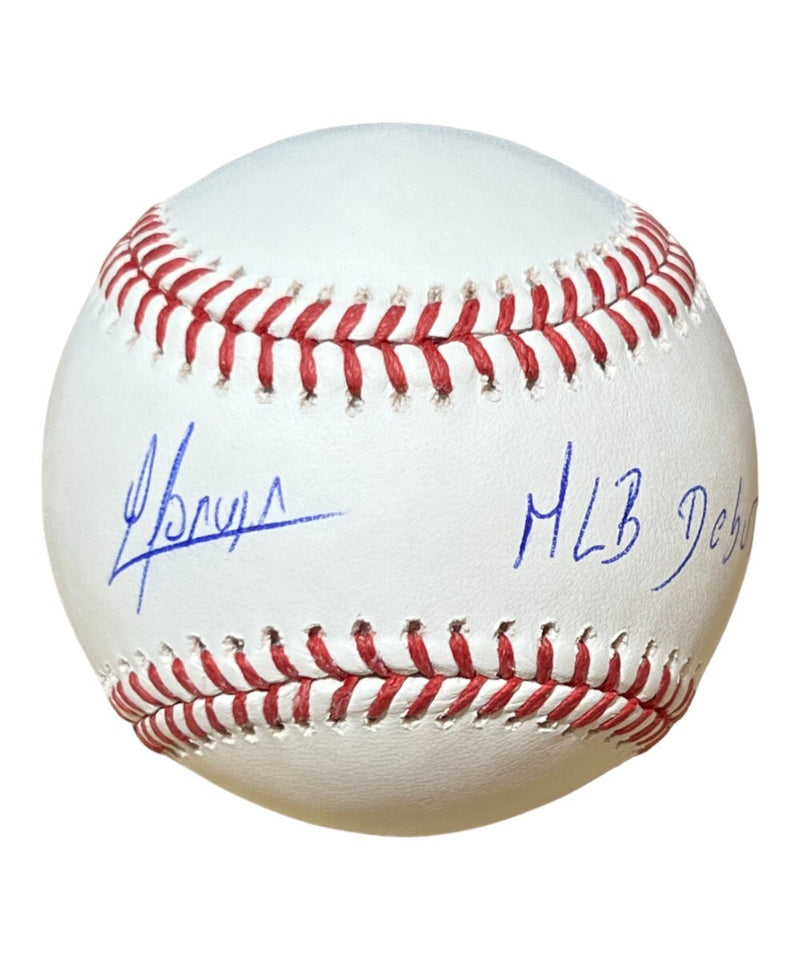 Yoan Moncada Signed White Sox Official MLB Baseball "MLB Debut" Inscribed