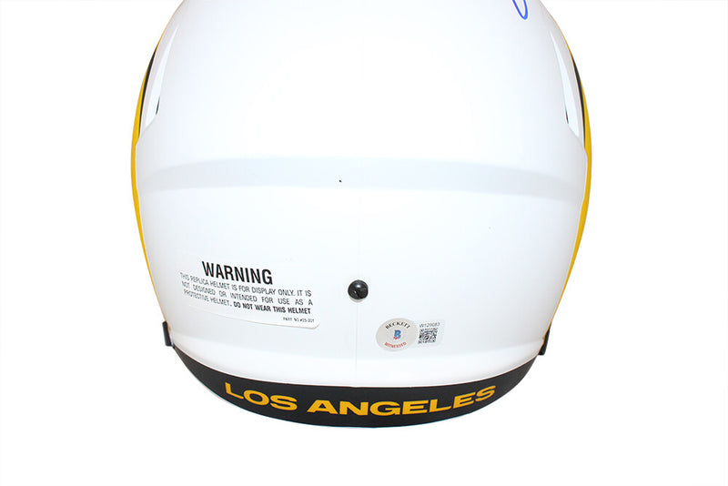 Kurt Warner Signed Los Angeles Rams Full Size Speed Lunar Replica Helmet