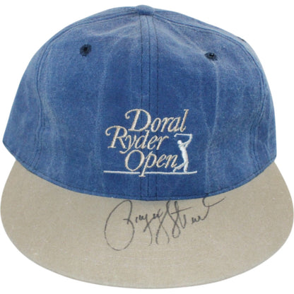Payne Stewart Signed Doral Ryder Open Golf Hat with Display Case (Beckett)