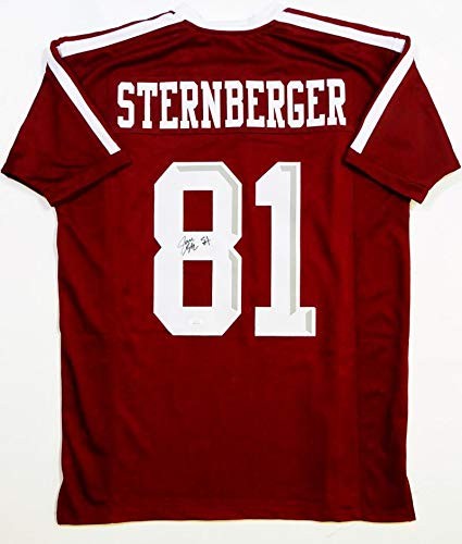Jace Sternberger Autographed Maroon Custom College Style Jersey