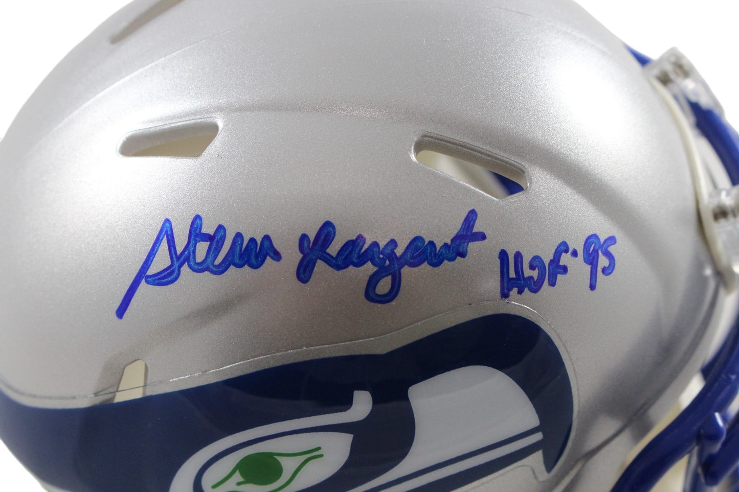 Steve Largent Signed Seattle Seahawks Mini Helmet (HOF Inscription)