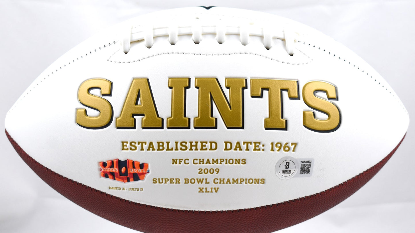 Alvin Kamara Signed New Orleans Saints Logo Football