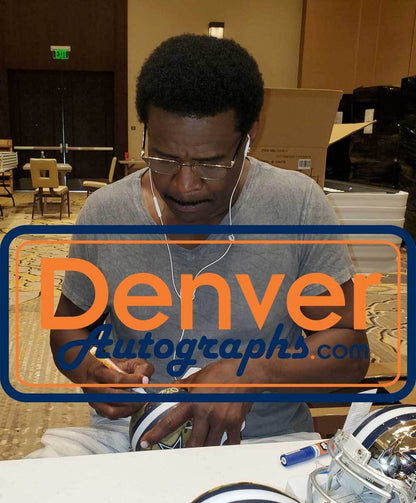 Michael Irvin Autographed Dallas Cowboys Camo Mini Helmet (BAS)
