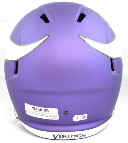 Justin Jefferson Autographed Minnesota Vikings Full Size Speed Helmet