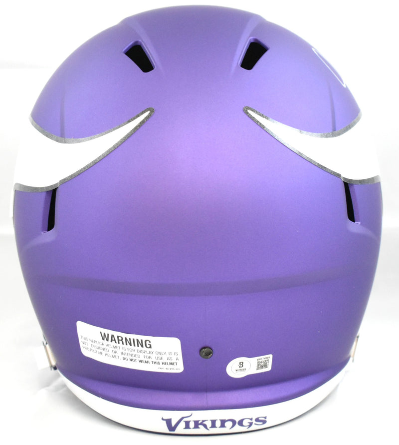 Justin Jefferson Autographed Minnesota Vikings Full Size Speed Helmet