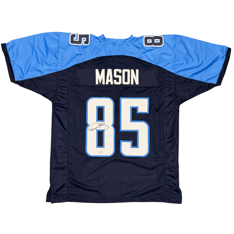 Derrick Mason Signed Tennessee Titans Custom Jersey JSA