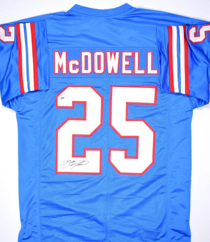 Bubba McDowell Signed Custom Blue Jersey