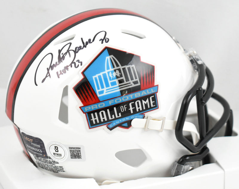 Ronde Barber Autographed Tampa Bay Buccaneers HOF Speed Mini Helmet