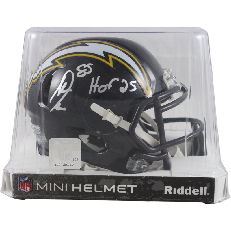 Antonio Gates San Diego Chargers Autographed Throwback Mini Helmet w/ HOF