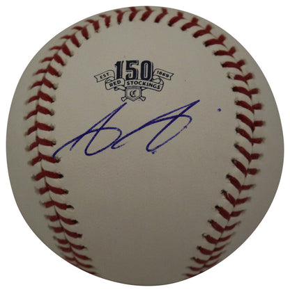 Aristides Aquino Signed Cincinnati Reds 150th Anniversary MLB Baseball