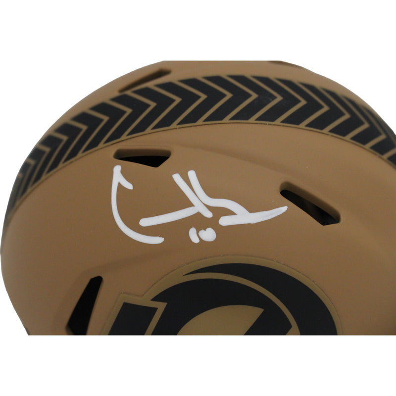Cooper Kupp Signed Los Angeles Rams 2023 Salute to Service Mini Helmet