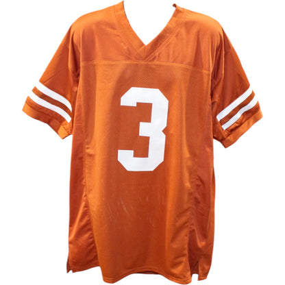 Quinn Ewers Autographed Custom College Style Jersey