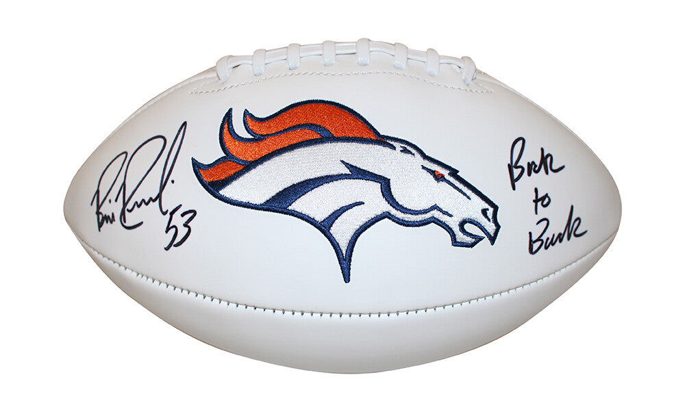 Bill Romanowski Autographed Denver Broncos Logo Football (Beckett COA)