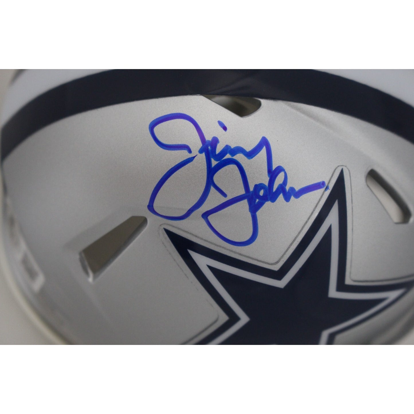 Jimmy Johnson Dallas Cowboys Autographed Speed Mini Helmet