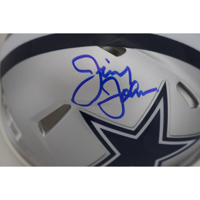 Jimmy Johnson Dallas Cowboys Autographed Speed Mini Helmet