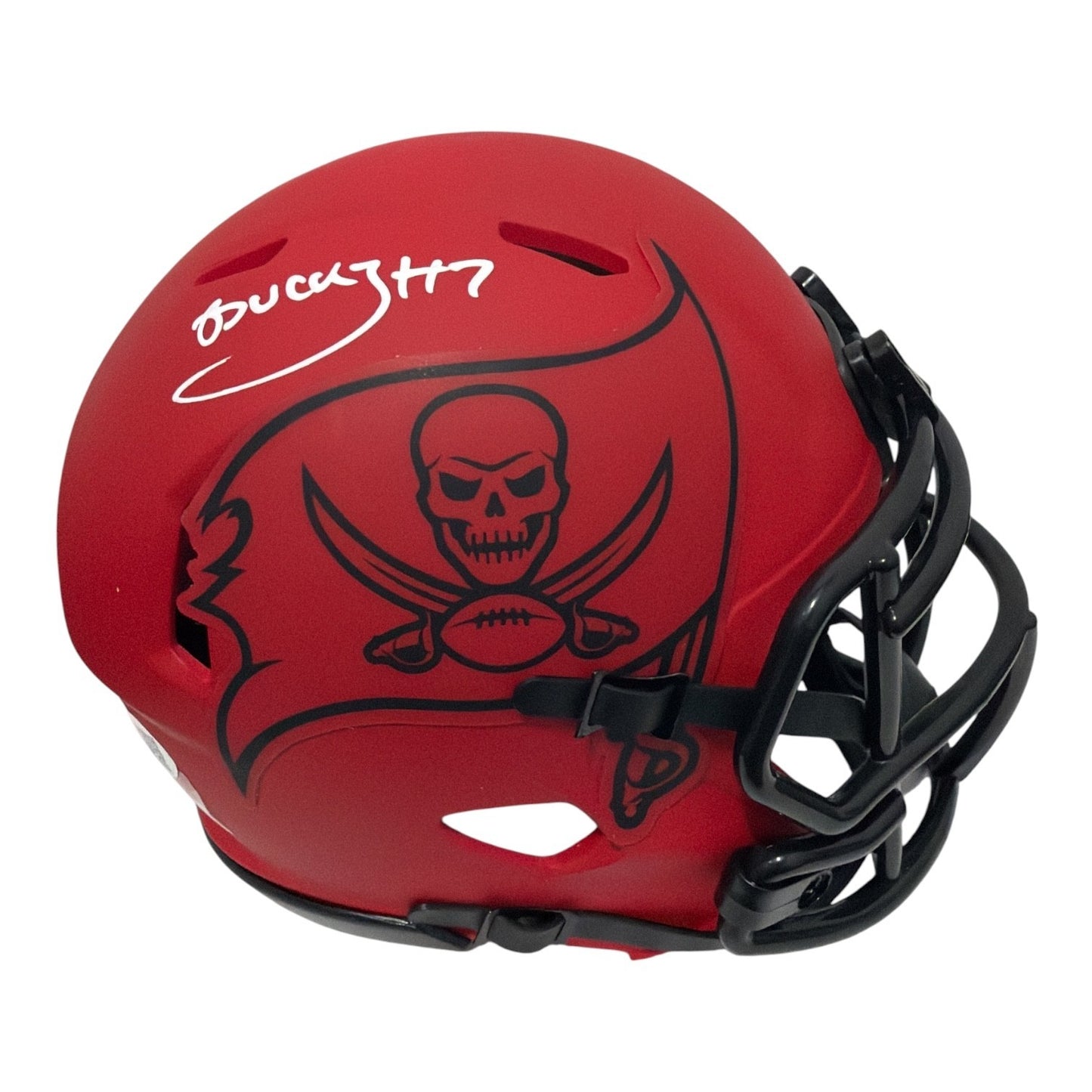 Bucky Irving Signed Tampa Bay Buccaneers Rave Mini Helmet