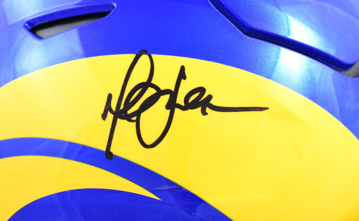 Marshall Faulk Autographed Los Angeles Rams Full Size Speedflex Helmet