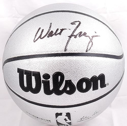Walt Frazier Autographed Official NBA Wilson Platinum Basketball