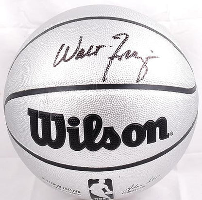 Walt Frazier Autographed Official NBA Wilson Platinum Basketball