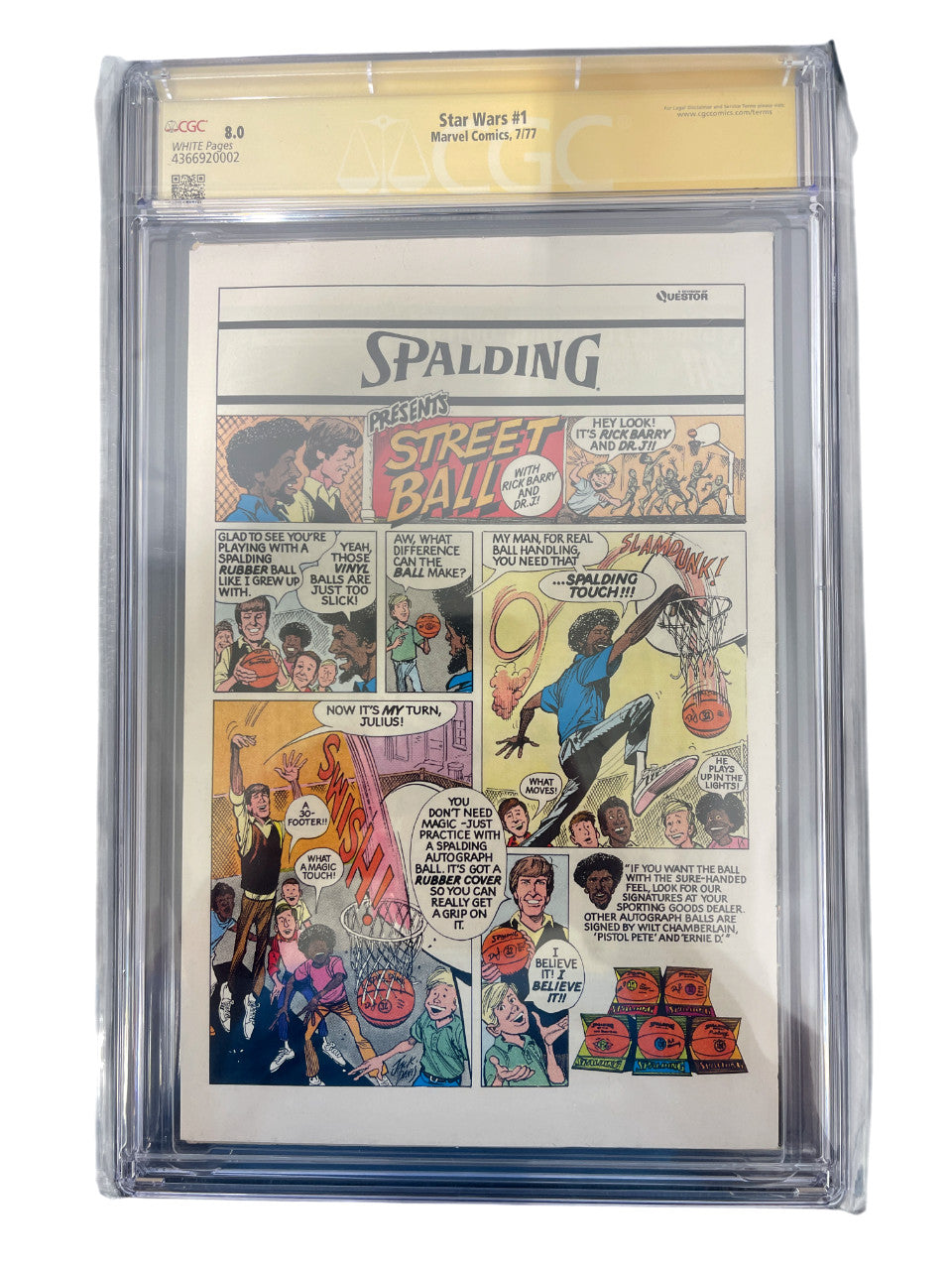 Mark Hamill Signed Star Wars #1 (1977) Newsstand Comic CGC 8.0