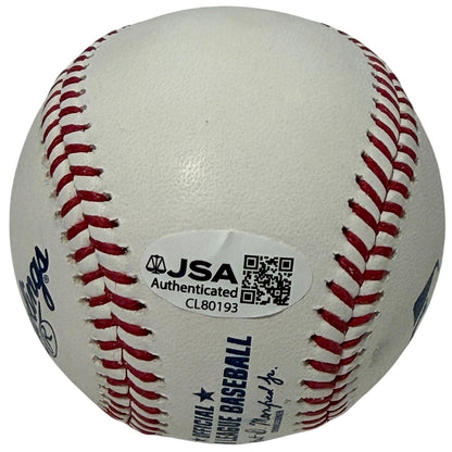 AJ Ewing Signed New York Mets Official Major League Baseball (JSA)