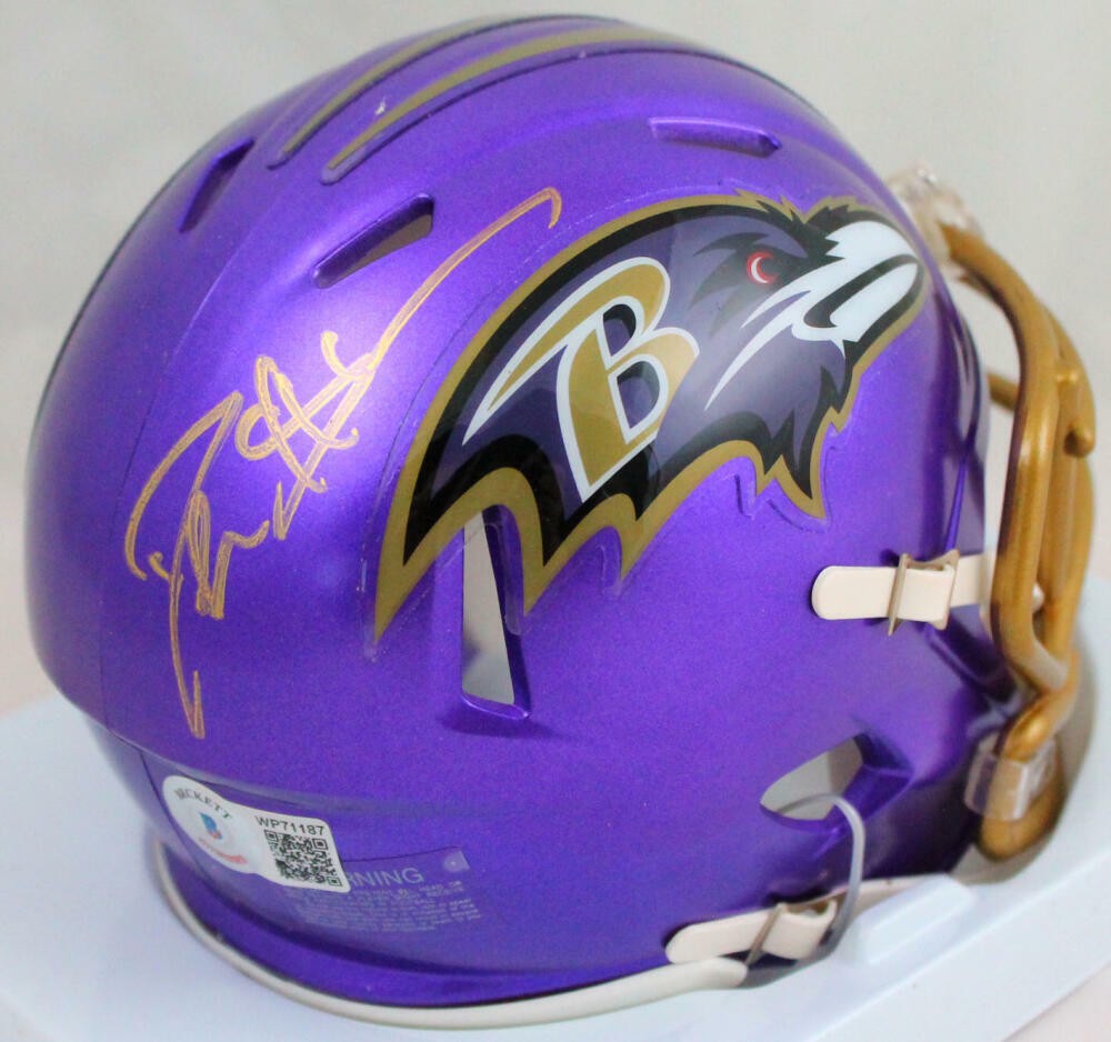 Deion Sanders Signed Baltimore Ravens Flash Mini Helmet