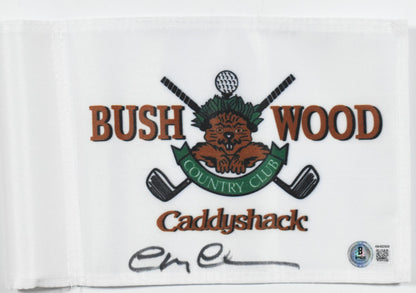 Chevy Chase Signed Caddyshack 8x6 Golf Flag