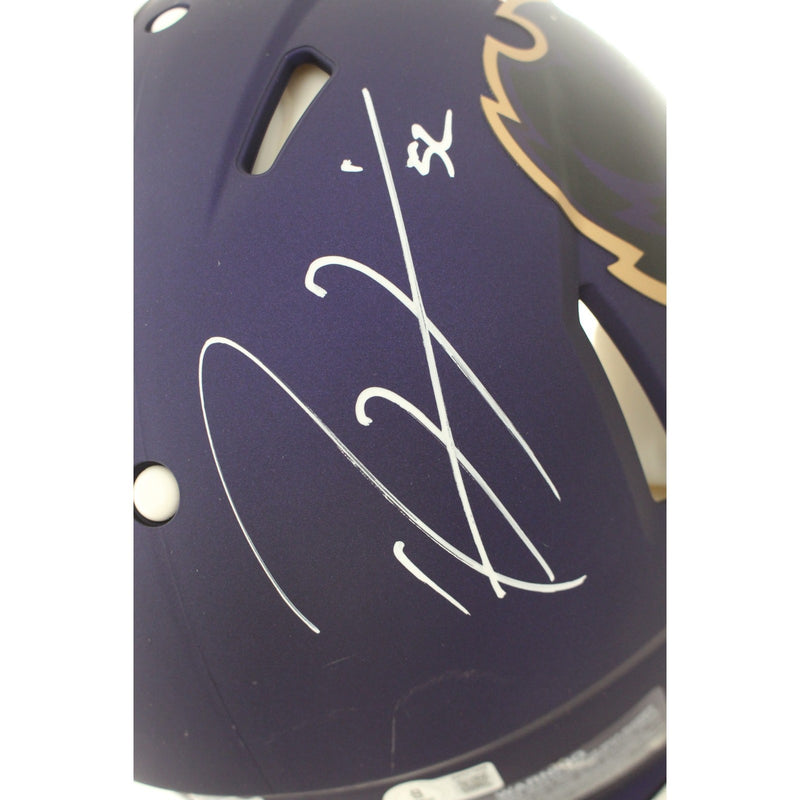 Ray Lewis Baltimore Ravens Autographed Full Size Authentic 2024 Alternate Helmet