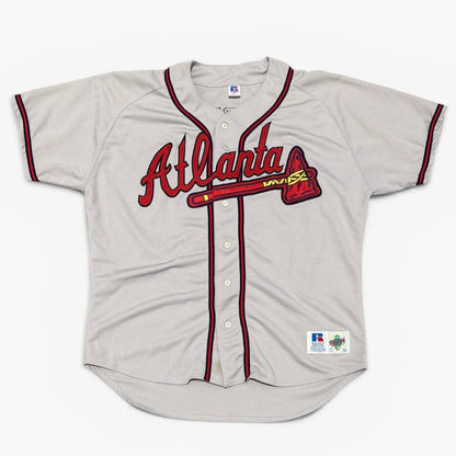 Chipper Jones Signed Atlanta Braves Russell Authentic Jersey - '99 NL MVP