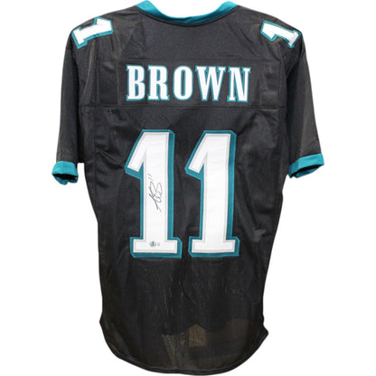 AJ Brown Signed Pro Style Black Football Jersey (Beckett)