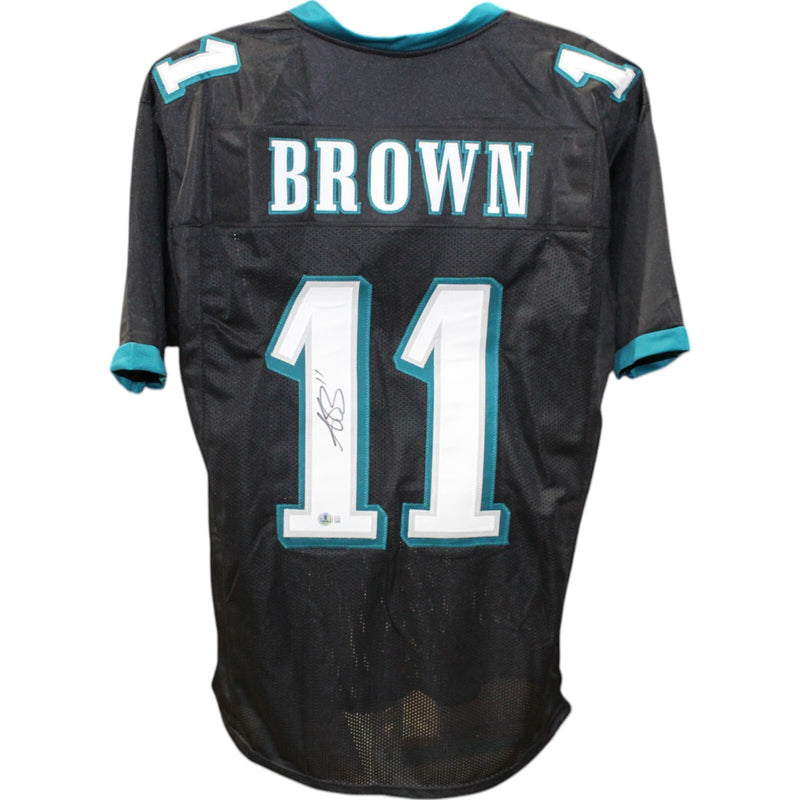 AJ Brown Signed Pro Style Black Football Jersey (Beckett)