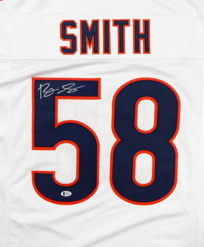 Roquan Smith Autographed White Custom Jersey
