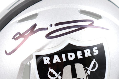 Jakobi Meyers Signed Las Vegas Raiders Speed Mini Helmet