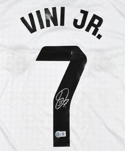 Vinicius Jr Autographed Real Madrid #7 White Jersey