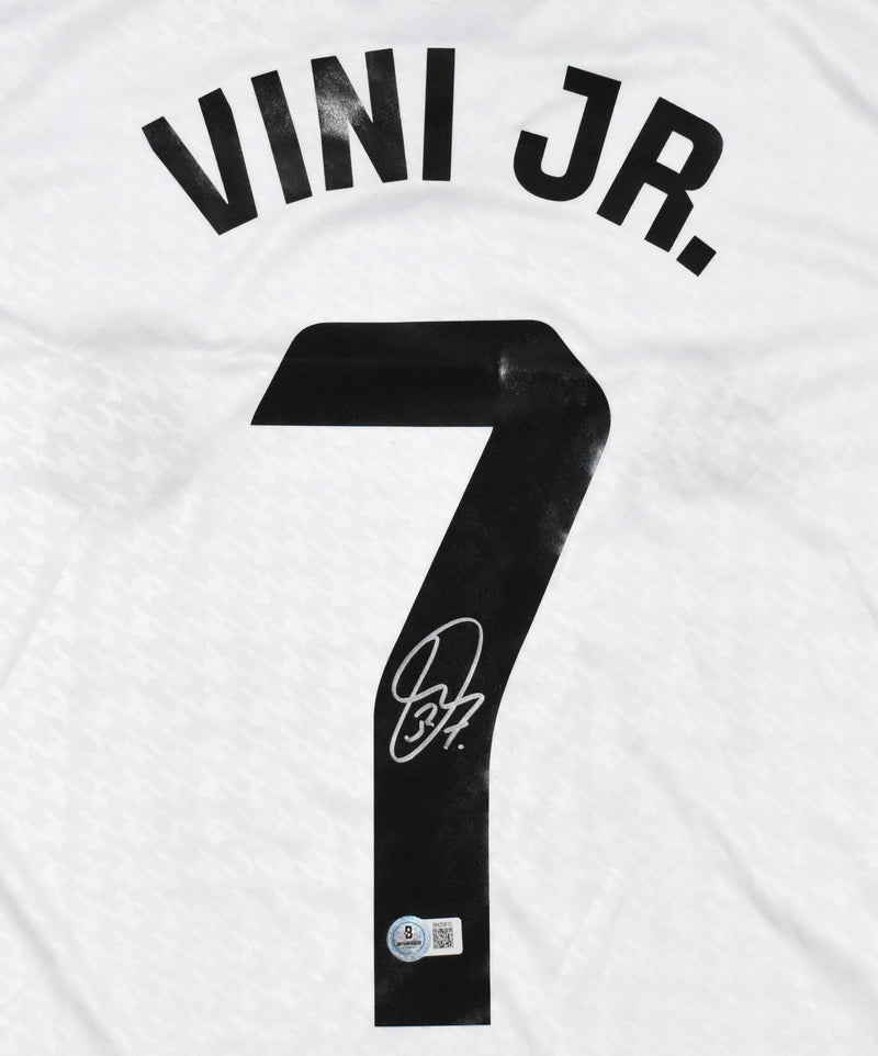 Vinicius Jr Autographed Real Madrid #7 White Jersey