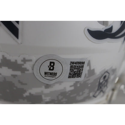 Larry Csonka Signed Miami Dolphins 2024 Salute to Service Mini Helmet