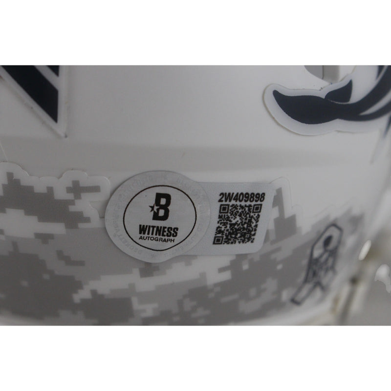 Larry Csonka Signed Miami Dolphins 2024 Salute to Service Mini Helmet