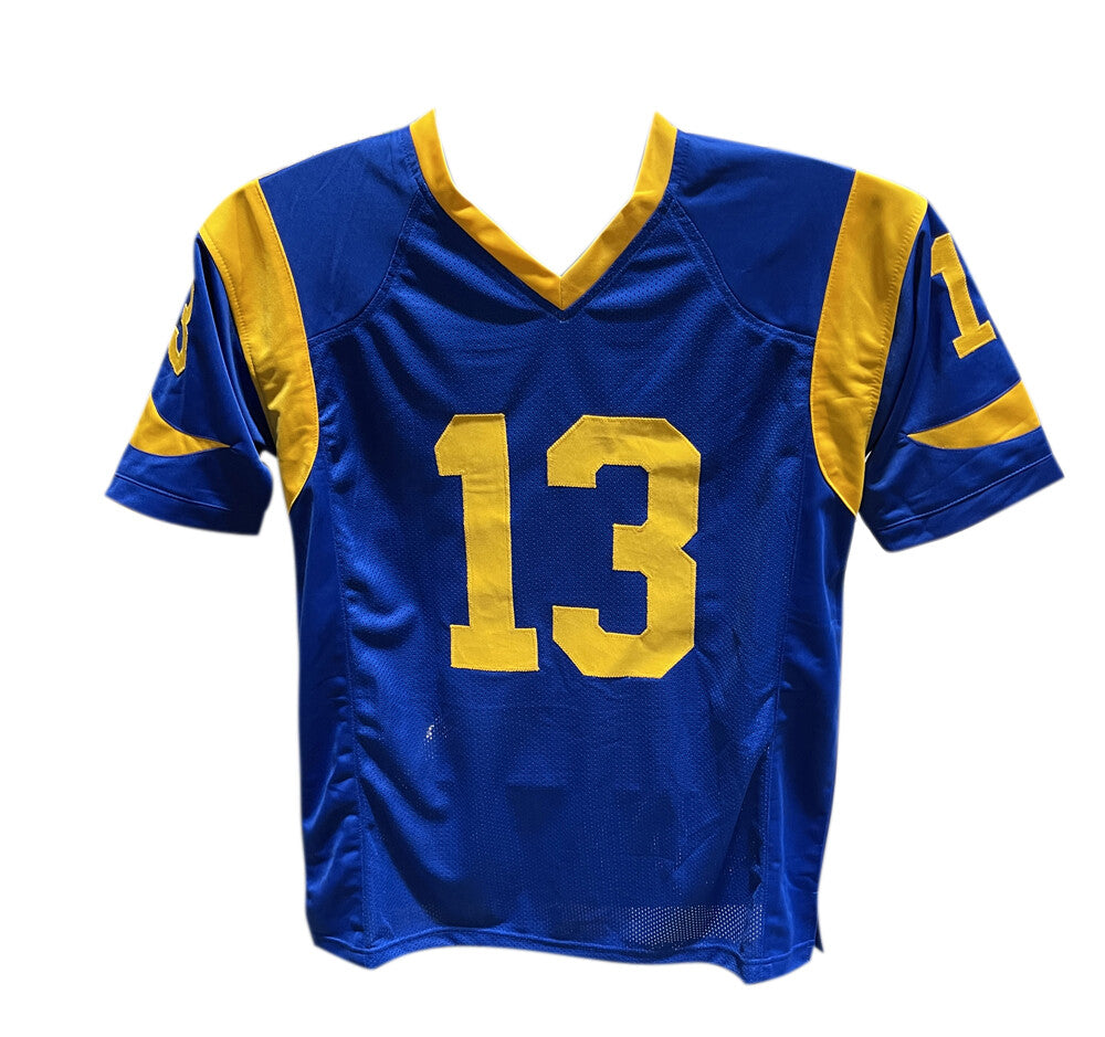 Kurt Warner Signed St. Louis Rams Pro Style Football Jersey - Beckett
