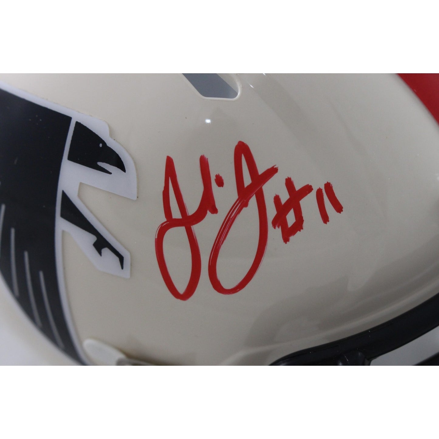 Julio Jones Autographed Atlanta Falcons Retro Mini Helmet
