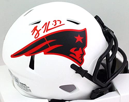 Rodney Harrison Signed New England Patriots Lunar Mini Helmet