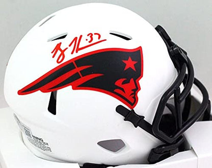Rodney Harrison Signed New England Patriots Lunar Mini Helmet