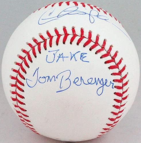 Charlie Sheen, Corbin Bernsen & Tom Berenger Signed Rawlings OML Baseball