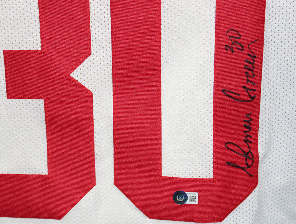 Ahman Green Autographed Nebraska Cornhuskers College Style Jersey