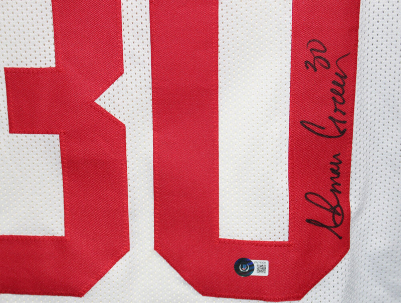 Ahman Green Autographed Nebraska Cornhuskers College Style Jersey