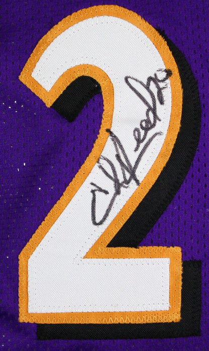 Ray Lewis & Ed Reed Signed Baltimore Ravens Purple Custom Jersey