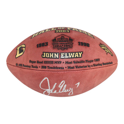 John Elway Signed Denver Broncos Hall of Fame Official Football BAS