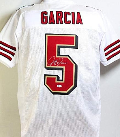 Jeff Garcia Autographed White Custom Football Jersey
